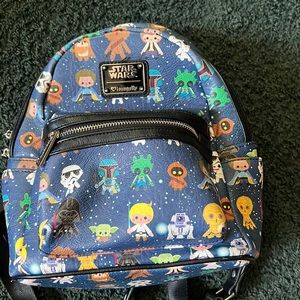Loungefly Starwars Chibi Characters Mini Backpack